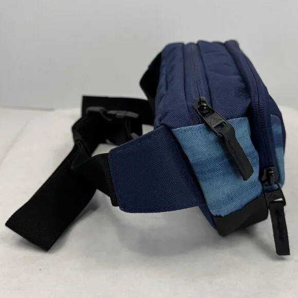 Quiksilver Navy Blue Fanny Pack Belt Bag Adjustable Strap Water-Resistant Zipper - Picture 4 of 16